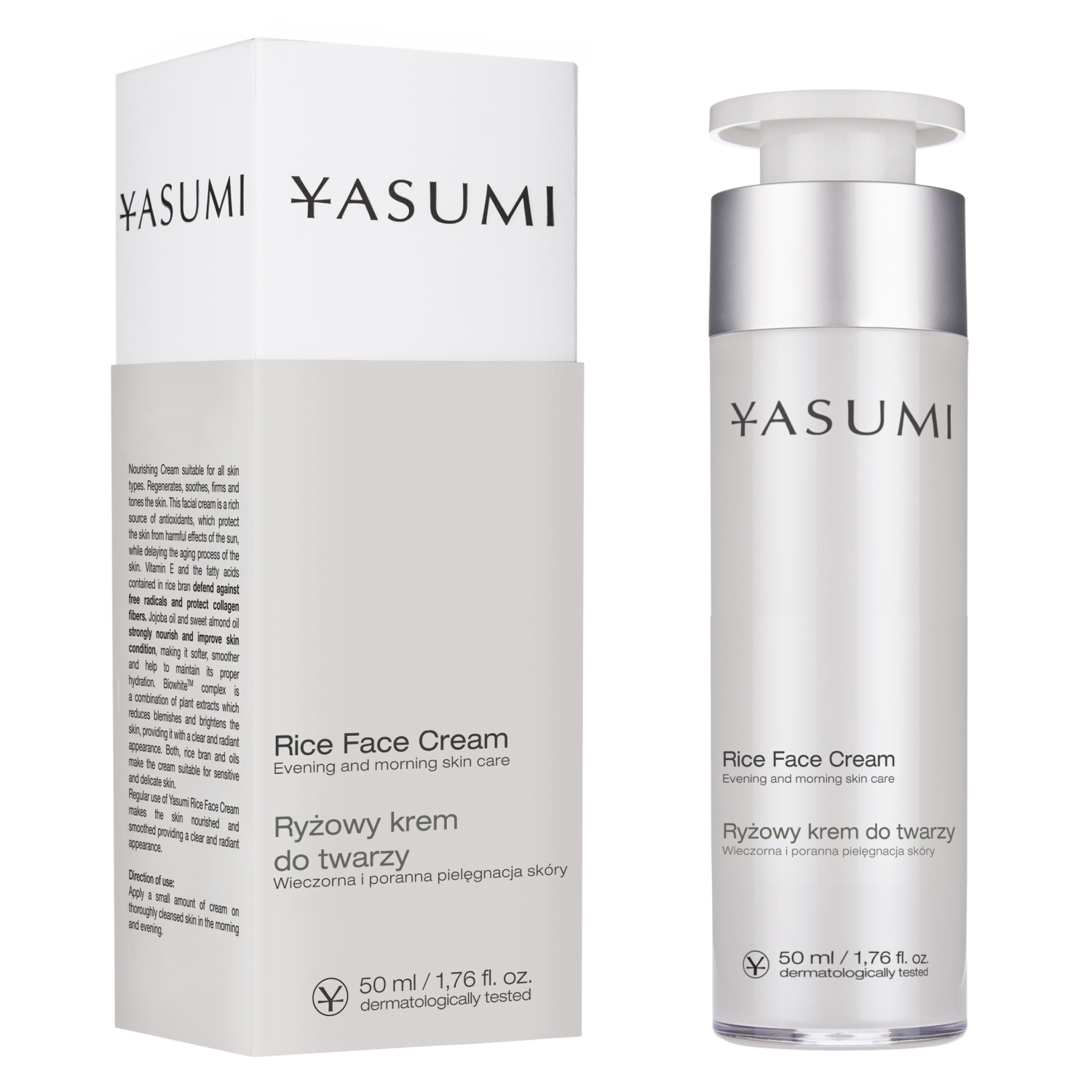 Yasumi face cream 50ml Rice