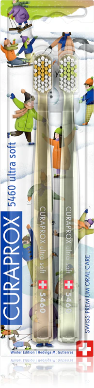 Escovas de dentes ultra macias Curaprox CS 5460 Snow Edition