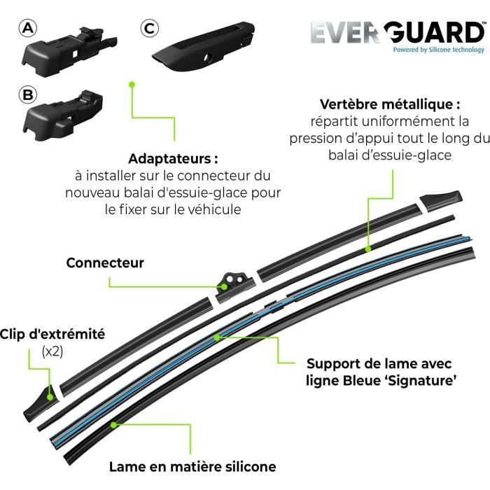Palheta de silicone Everguard vsf50 x1 500mm - VALEO - 566007