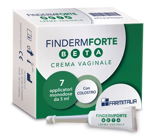 FINDERM Fiderm Forte Beta vaginale crème met 7 applicators voor eenmalig gebruik en HPV-preventie