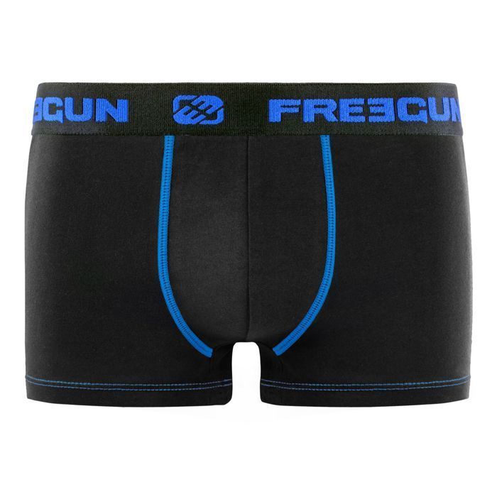 Calzoncillos bóxer Freegun para hombre - Negros (Paquete de 9)