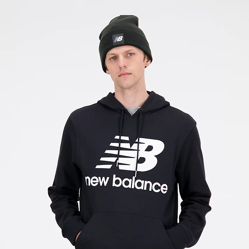 Unisex pet met omslag en Flying NB-logo - Diep olijfgroen