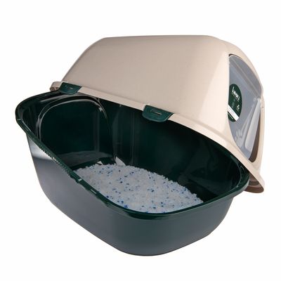 kooa Katzentoilette mit Deckel – 90 % recycelter Kunststoff