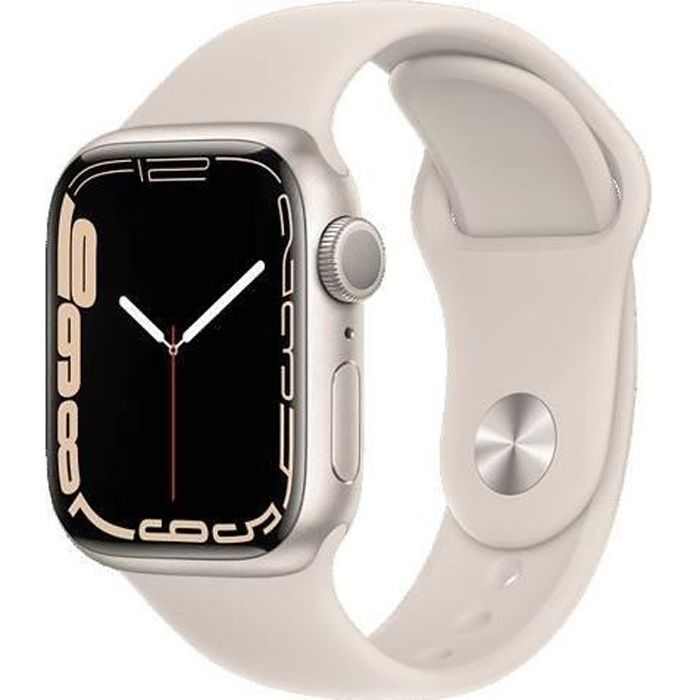 Apple Watch Series 7 GPS 41 - Aluminio Starlight - Correa deportiva Starlight - Reacondicionado - Excelente estado