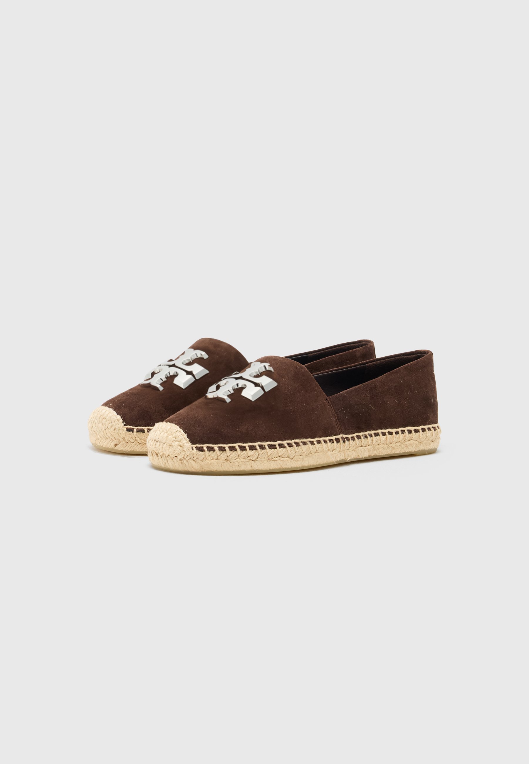 Tory Burch ELEANOR - Espadrilles - couleur cacao foncé/argenté