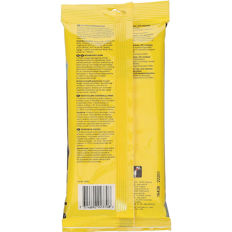 Turtle Wipes Vinyl-Glanz-Flachpackung, Turtle Wax