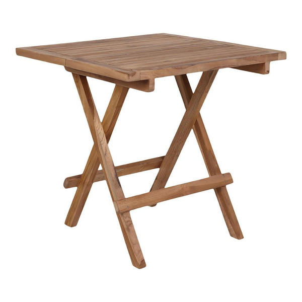 STOLIK POMOCNICZY Bilbao 50x50cm naturalny z drewna tekowego