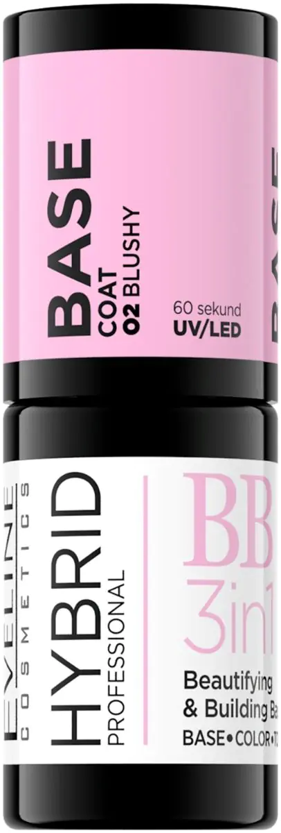 Eveline Hybrid Professional Baza hybrydowa 3w1 02 Blushy