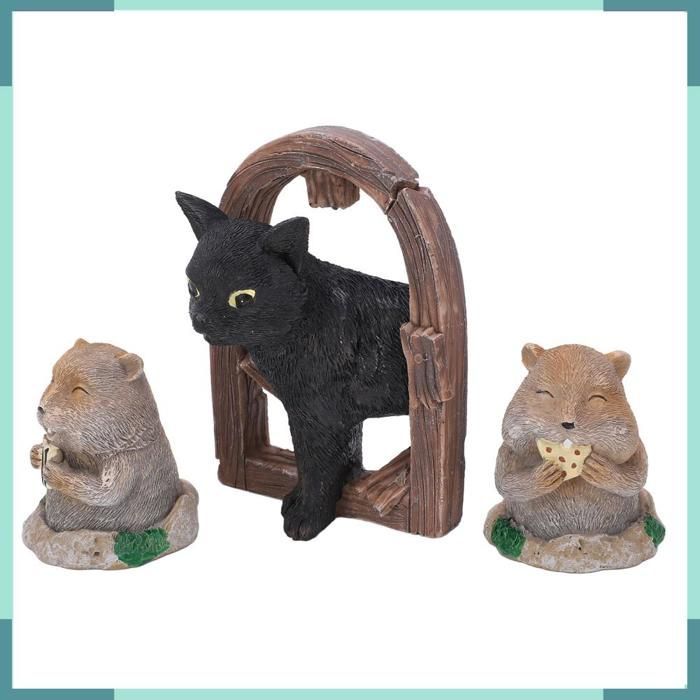 KEENSO Gopher Ornaments, Gopher Garden Ornaments, Cat Sculpture, Lawn Decoration, Resin Figurines, Decorative Statuette