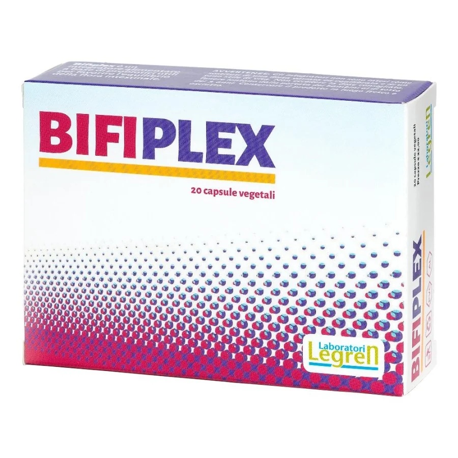LEGREN Bifiplex 20 capsules Voedingssupplement voor een regelmatige stoelgang en een gezonde dikke darm