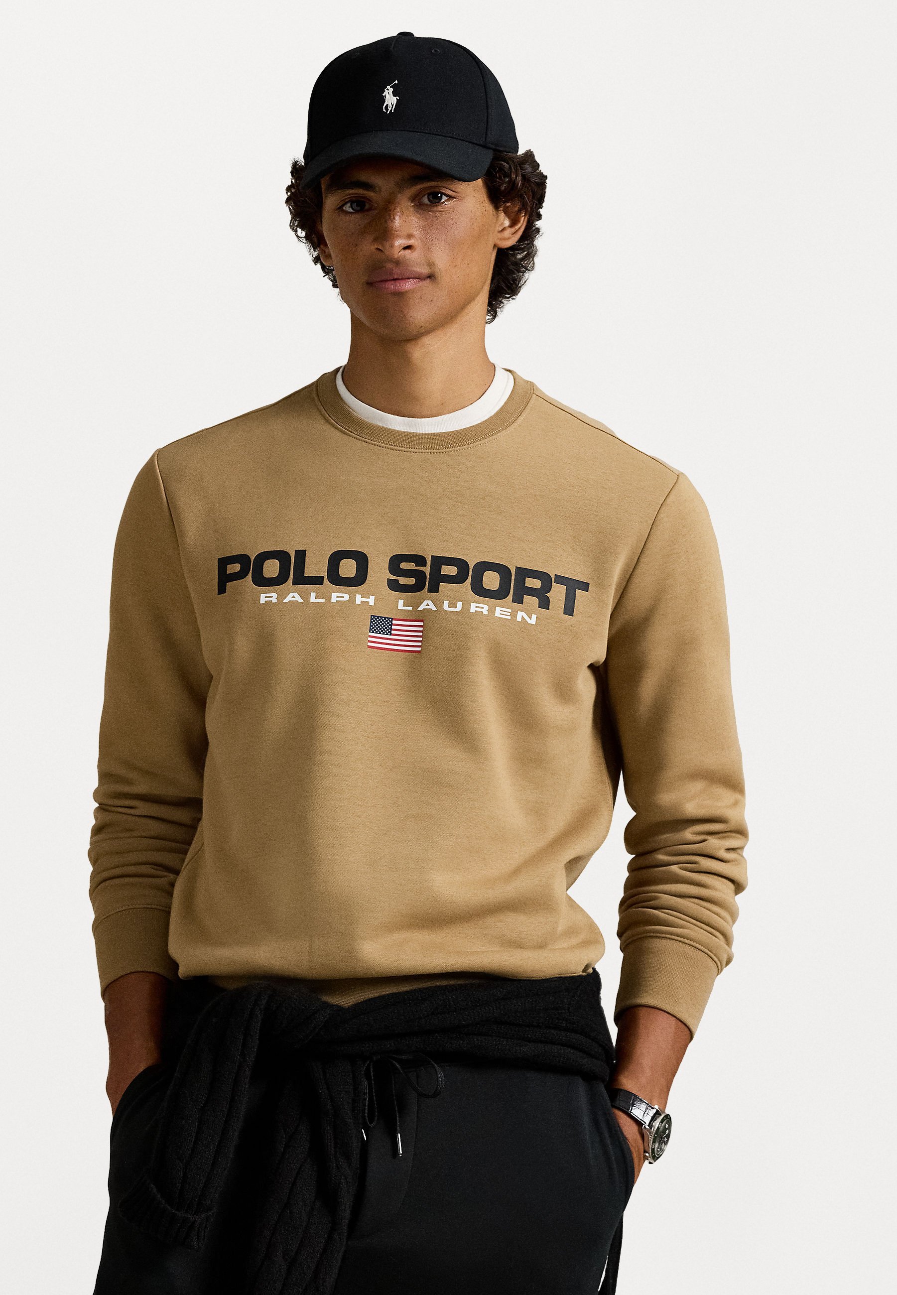 Polo Ralph Lauren LONG SLEEVE - Mikina - púštna khaki