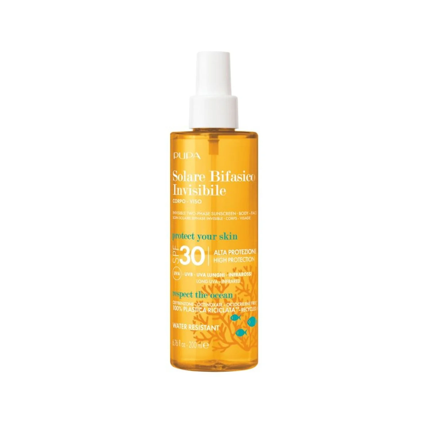 Solari Solare Bifasico Invisibile SPF30 - Olio solare corpo alta prot., Solare viso alta prot., Spray solare corpo alta prot.