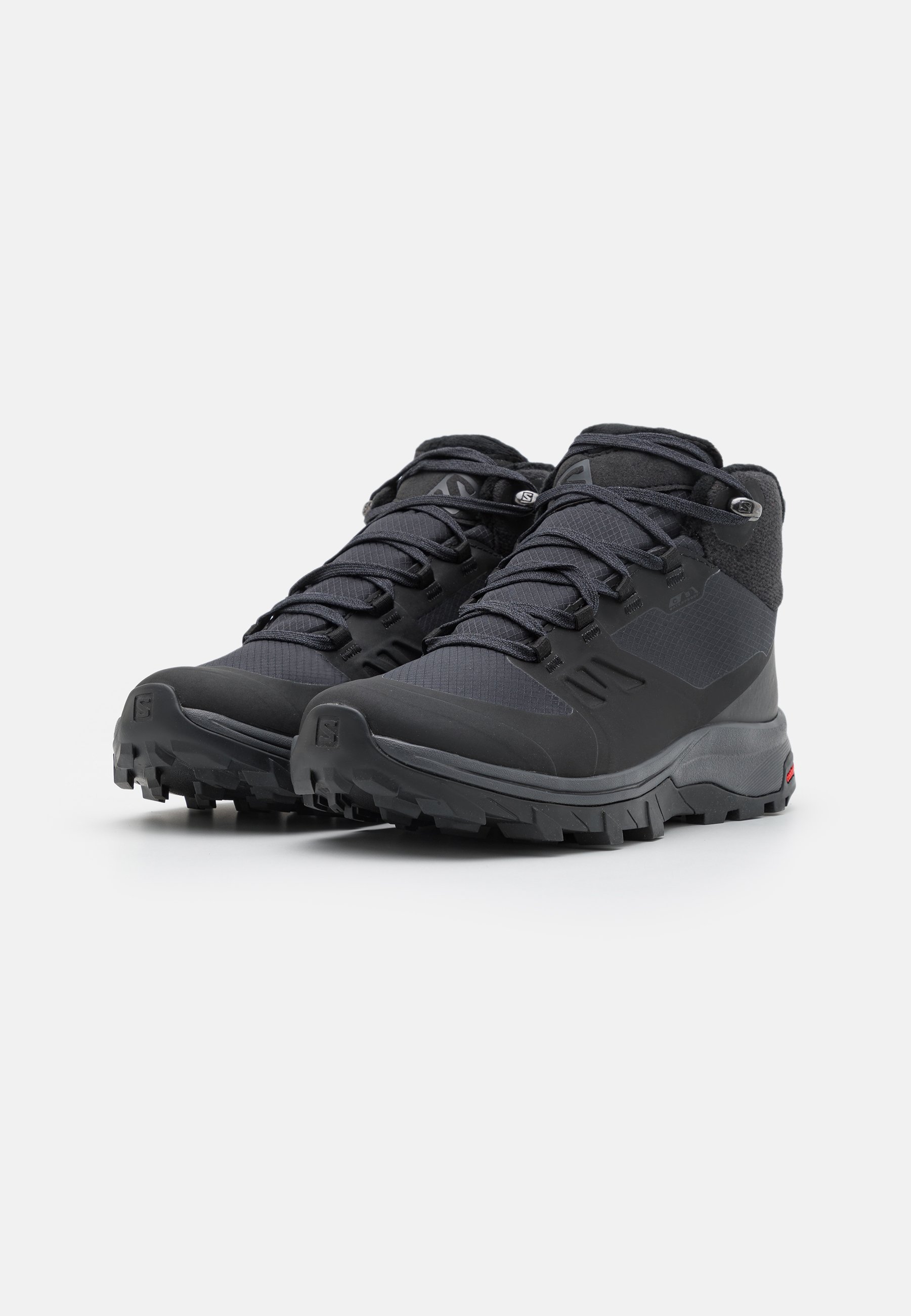 Salomon OUTSNAP - Turistické boty - black/eben blue