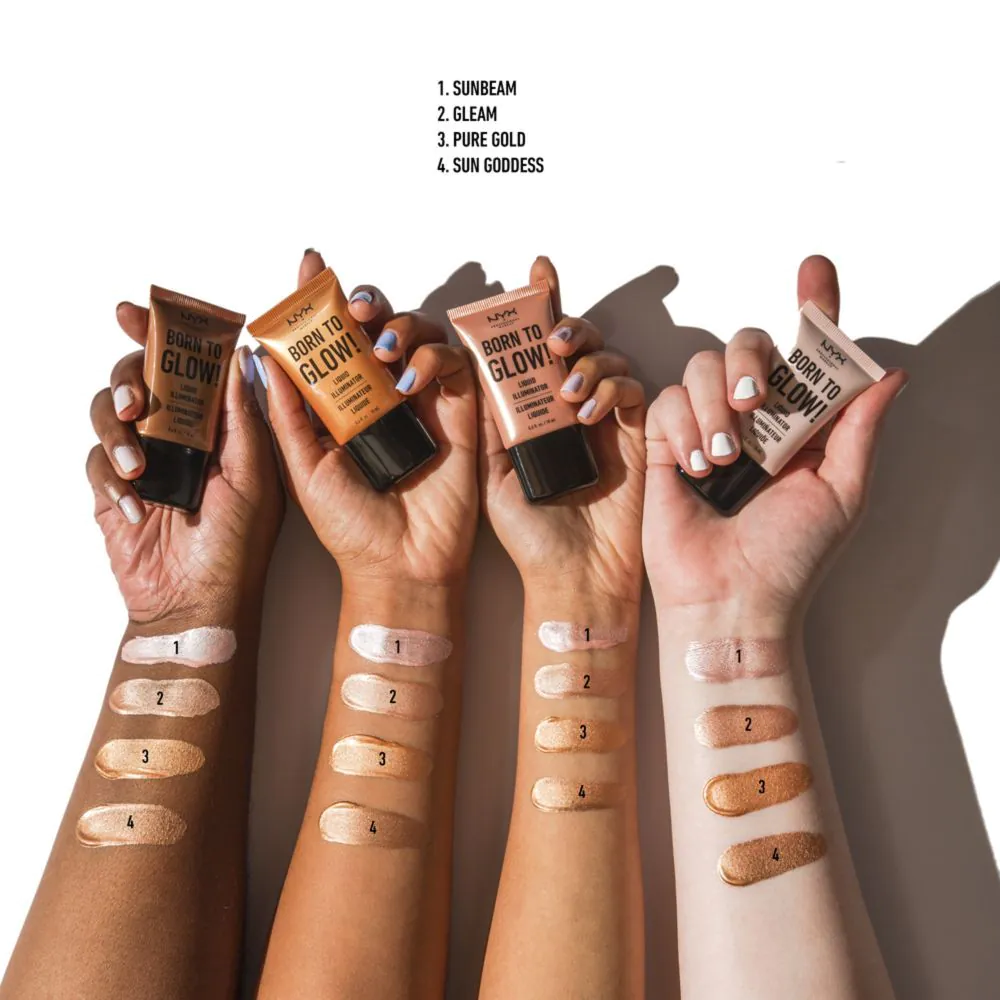 NYX Born To Glow Liquid Illuminator Rozświetlacz do twarzy Sunbeam