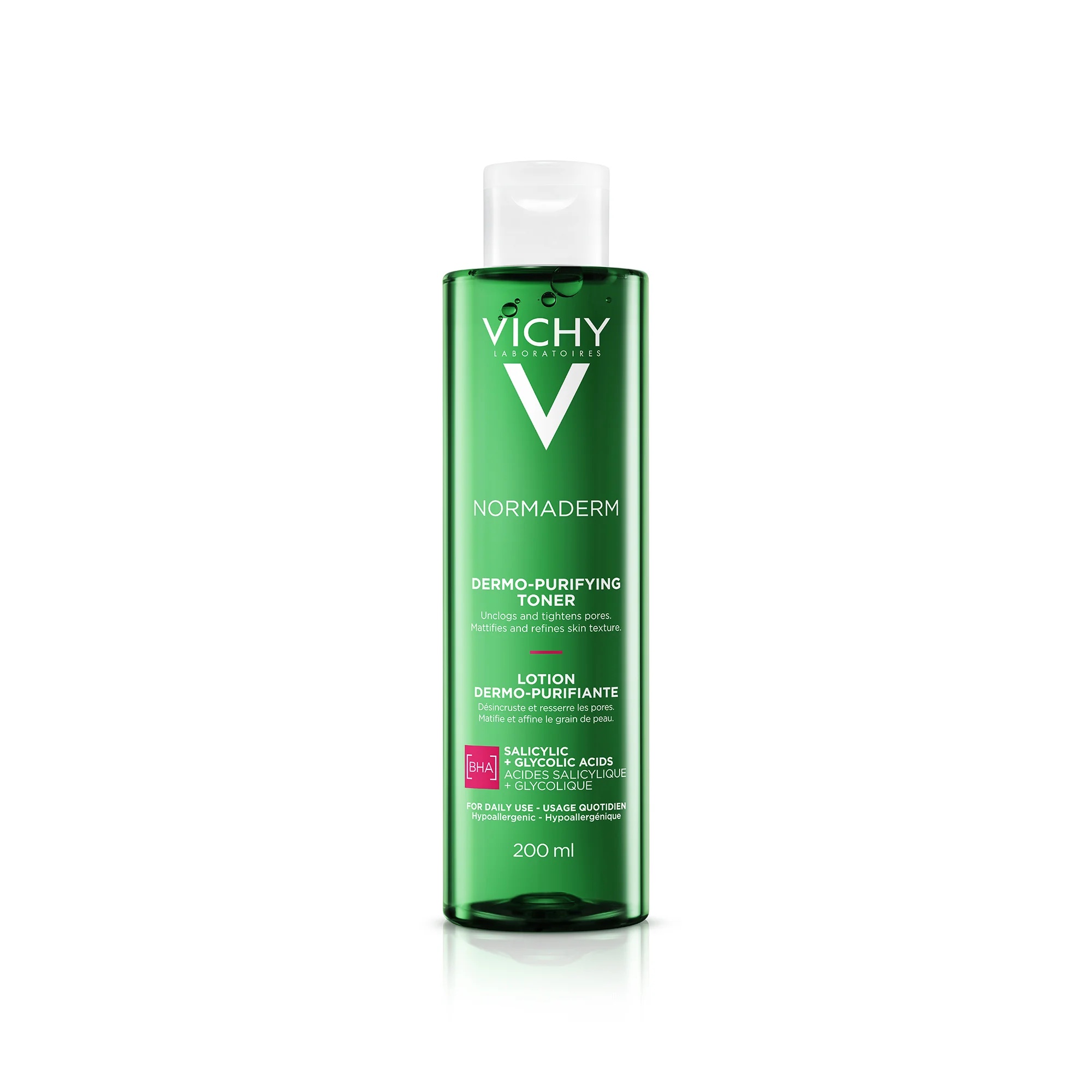 VICHY Vichy Normaderm tonic 200 ml, samentrekkend en reinigend.