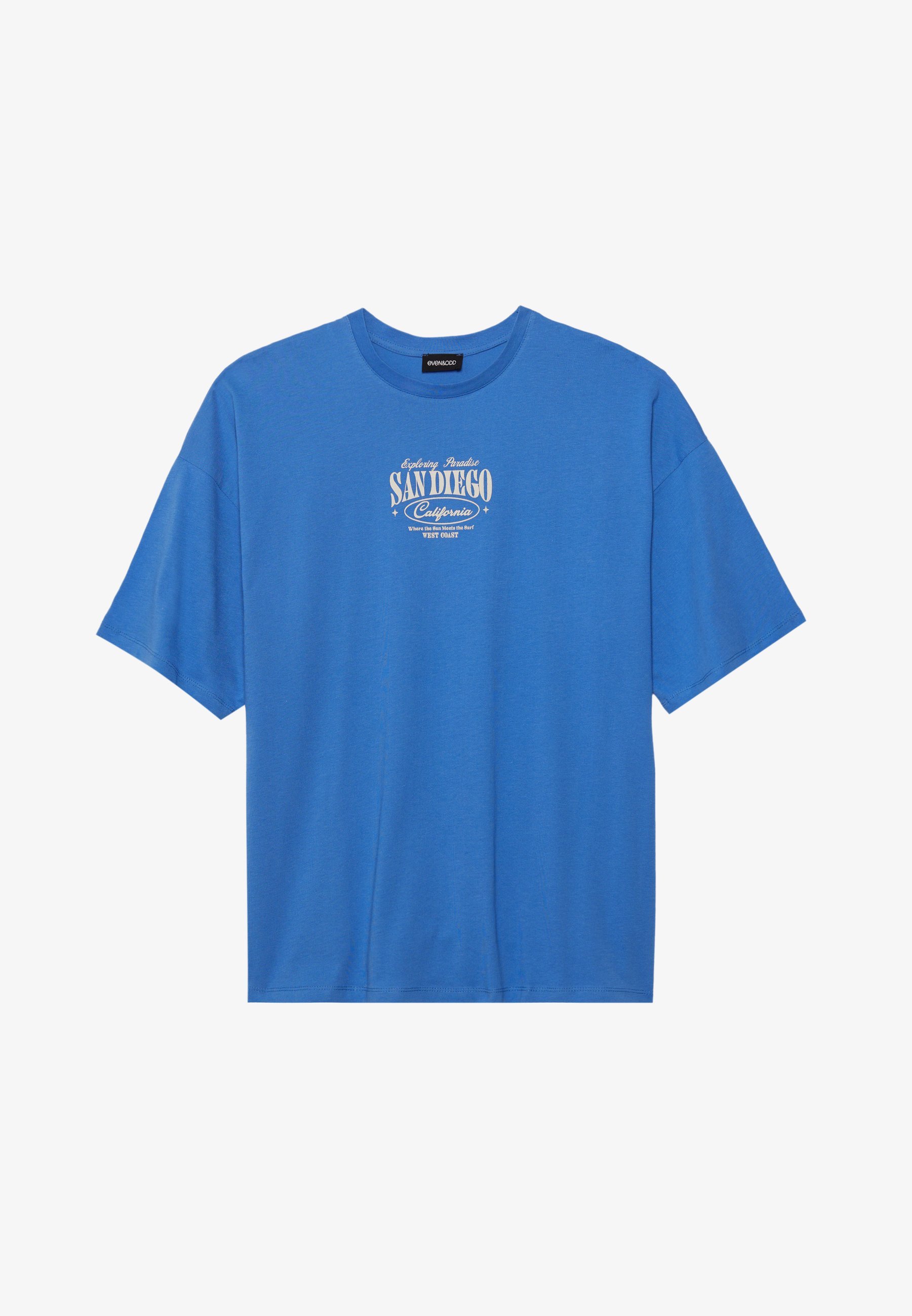 Even&Odd Print T-shirt - blauw