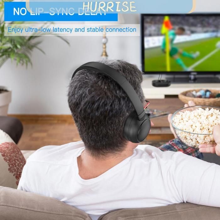 Cuffie TV wireless Tbest, cuffie wireless per guardare la TV, 2.4G 5.3, cuffie TV wireless con lettore video, spina UE