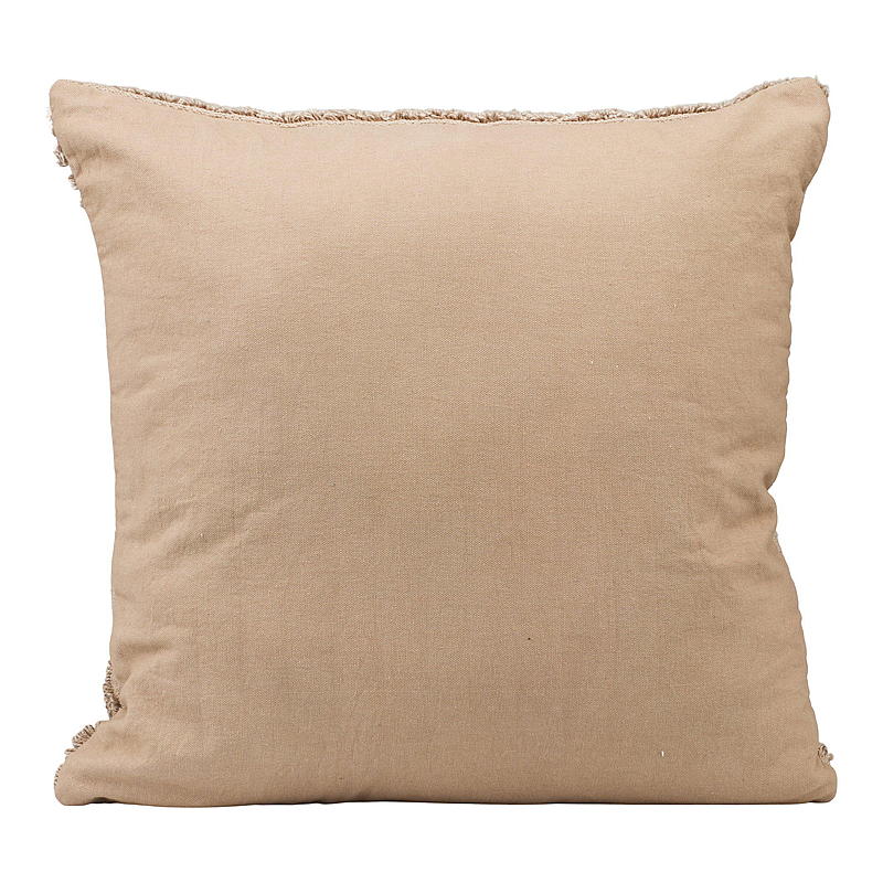 Cojín para el hogar de 45x45 cm, acolchado, color beige.