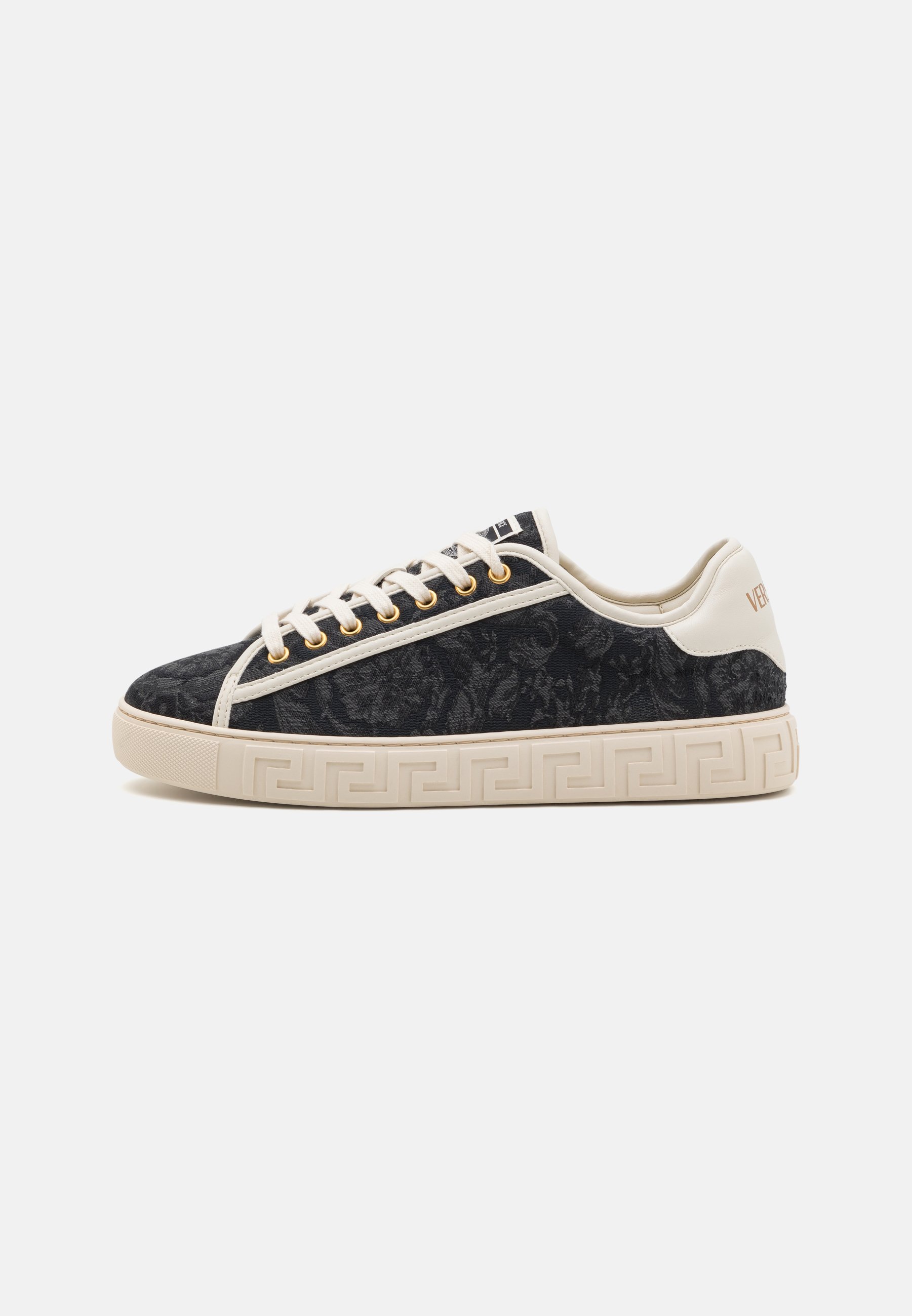 Versace Sneaker – Schwarz/Cremeweiß/Hellgold