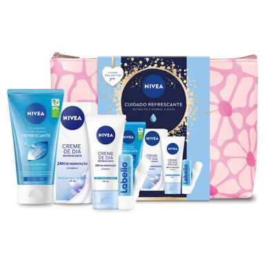 Nivea Pack Cuidado Refrescante Conjunto Produtos Rotina Pele Normal a Mista 1 un 1 un