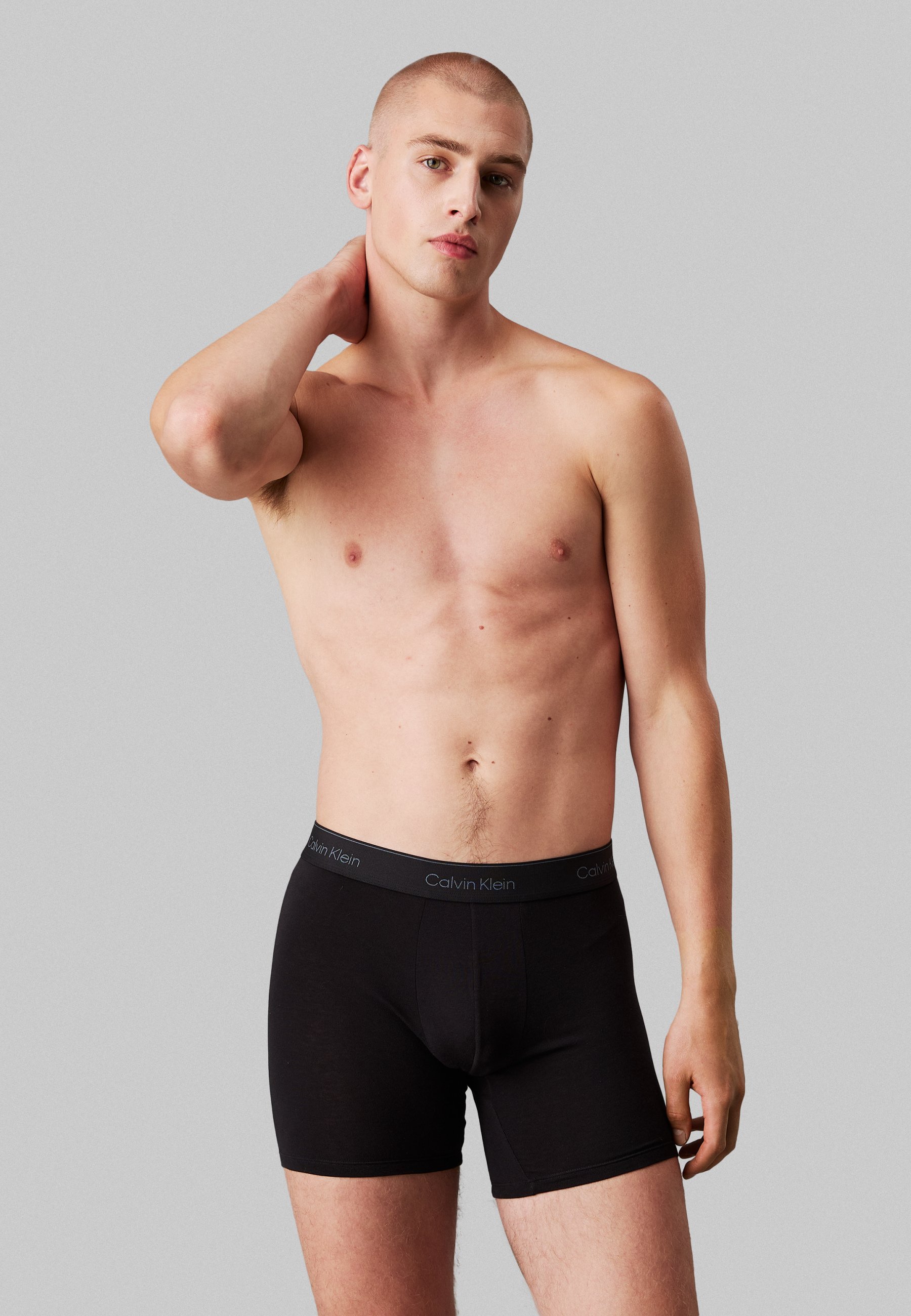 Calvin Klein Sous-vêtements BOXER BRIEF LOT DE 3 ICON COTTON STRETCH - Culottes - noir/glacier/bleu cloche