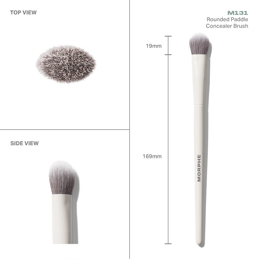 Pinceau correcteur Morphe M131, pinceau correcteur plat et arrondi – 1 pièce
