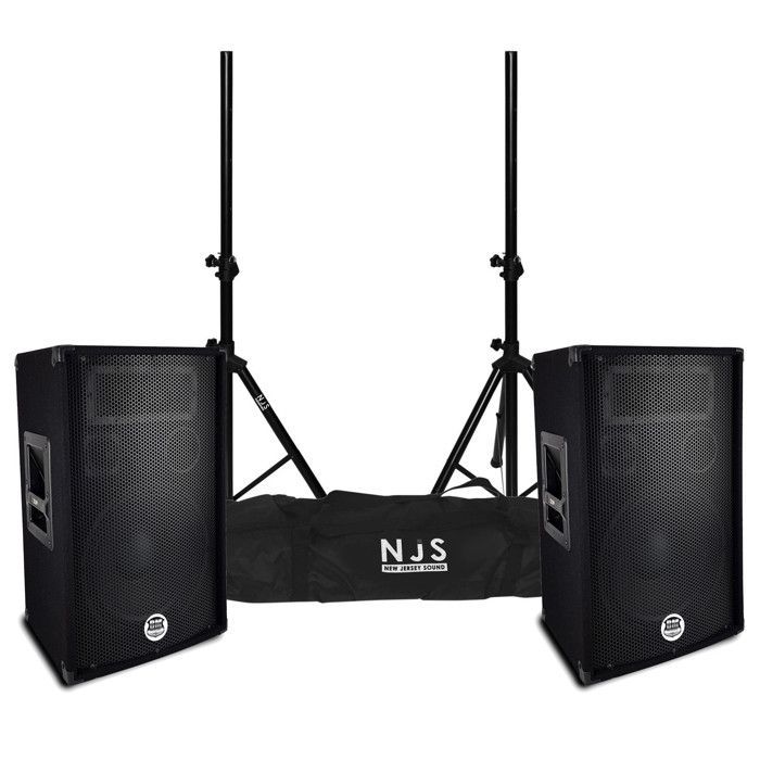 Paire d'enceintes Sono DJ BM SONIC BMS-10, Bass Reflex Trapézoïdal à 3 voies 10