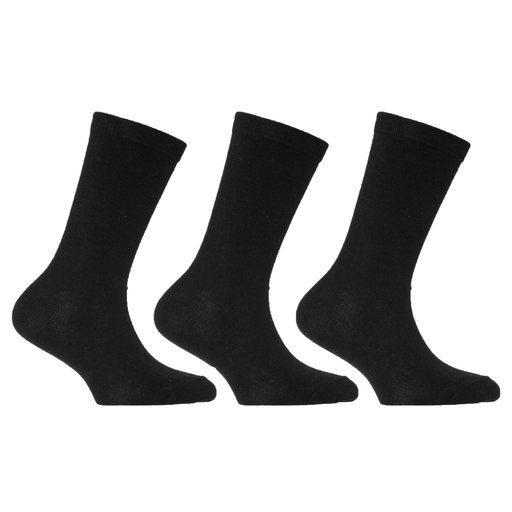 Calcetines De Algodón Lisos De Uniforme Escolar Universal Textiles (Pack van 3)