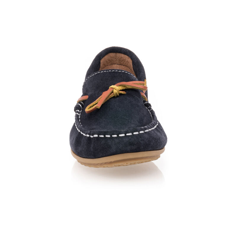 Blauwe jongensloafers/bootschoenen