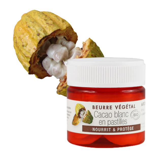 Beurre de Cacao blanc pastilles BIO 100g