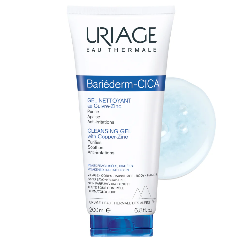 BARIÉDERM-CICA Gel Detergente Viso e Corpo - Bagno e Doccia, Gel detergente viso