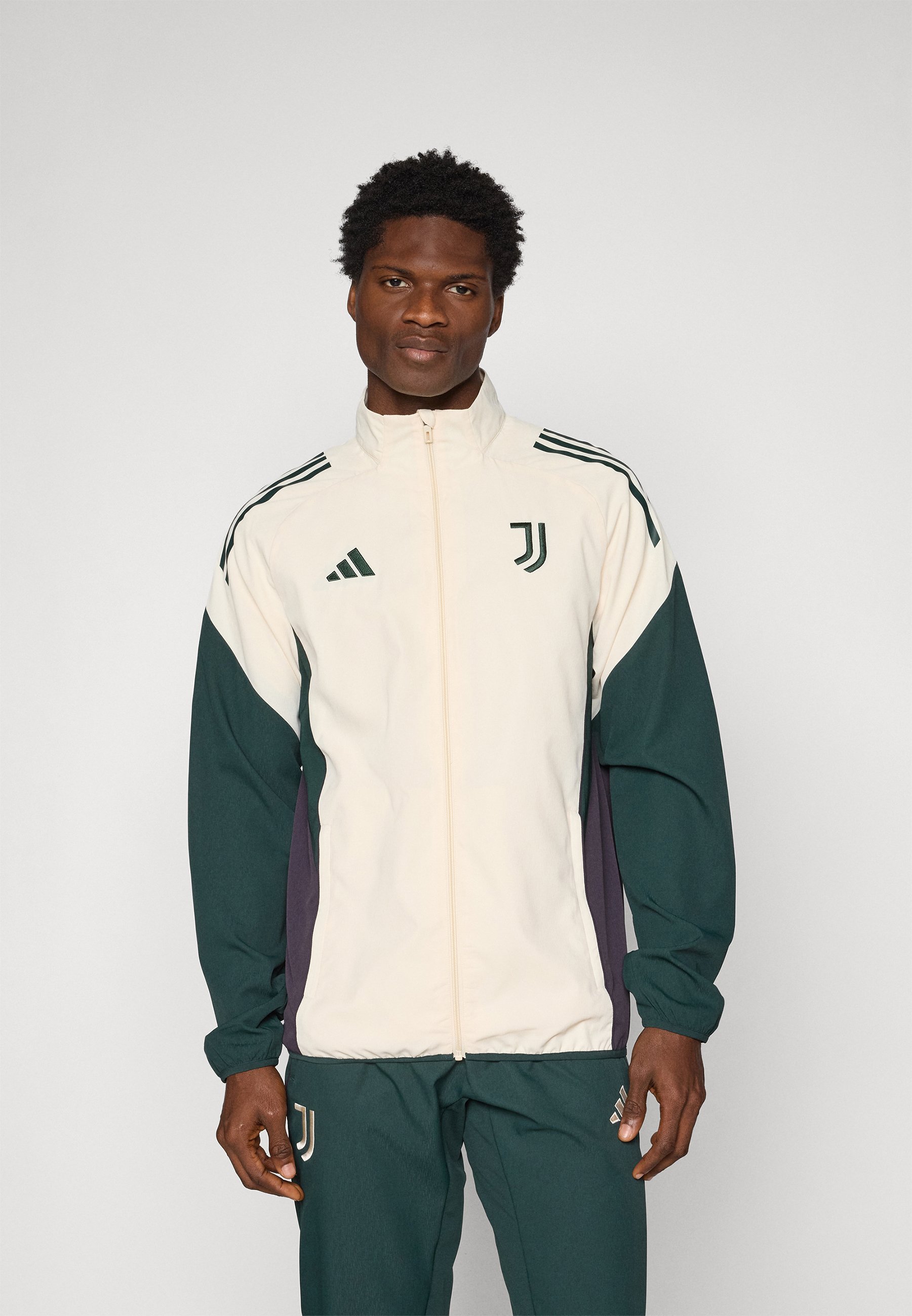 adidas Performance JUVENTUS 25/26 TIRO25 EUROPEAN PRESENTATION JACKET - Clubkleding - ecru tint