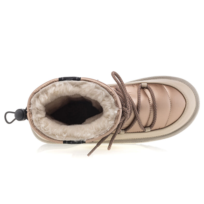 Beige Damenstiefel / Stiefeletten