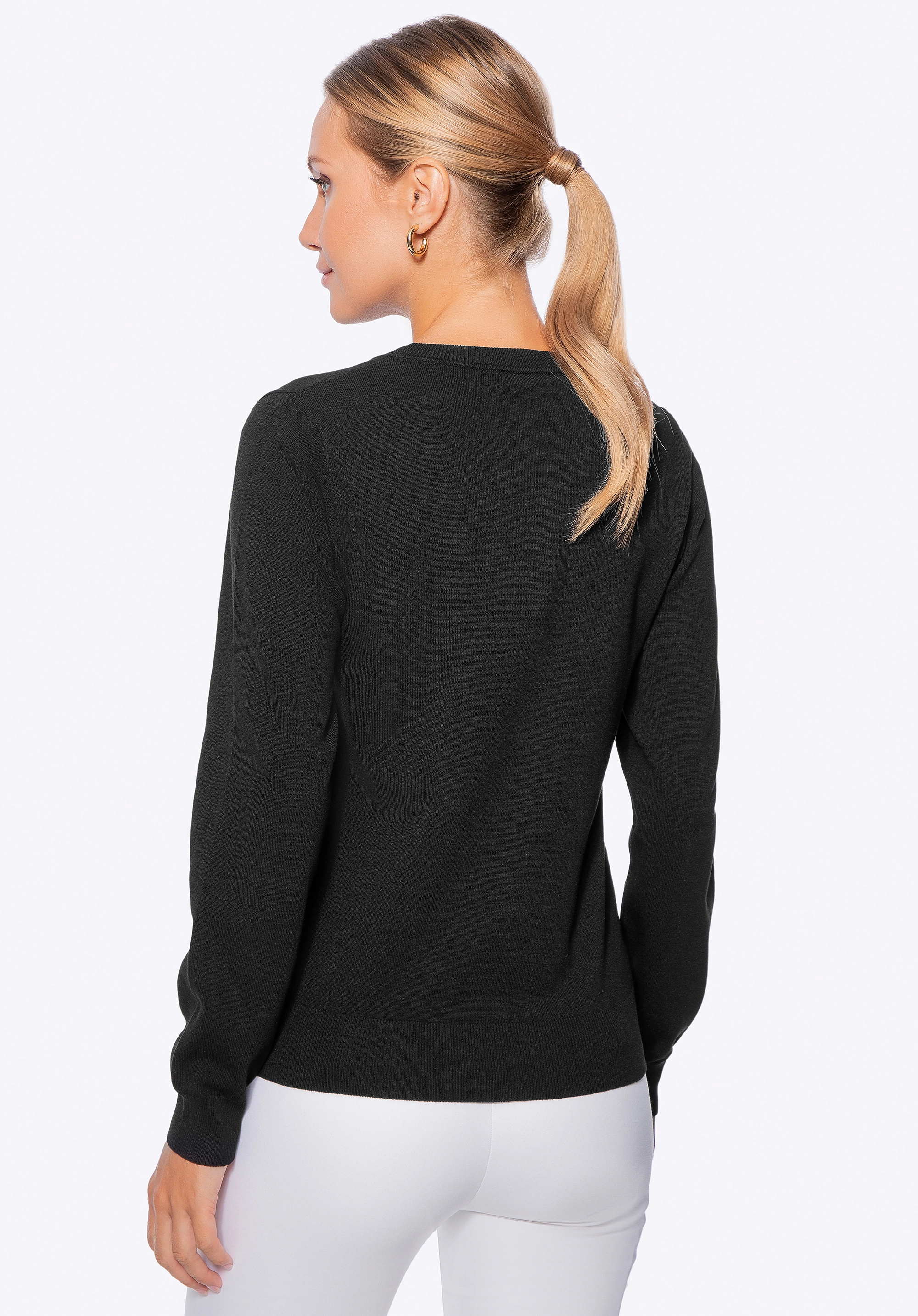 Sweter damski klasyczny czarny