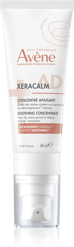 Avène XeraCalm AD Concentrado Calmante: cuidado calmante contra irritações e coceira na pele.