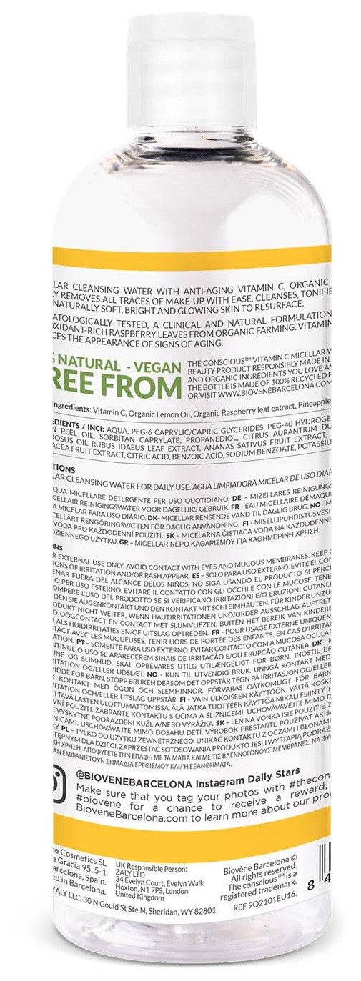 Micelárna čistiaca voda s vitamínom C Micelárne vody