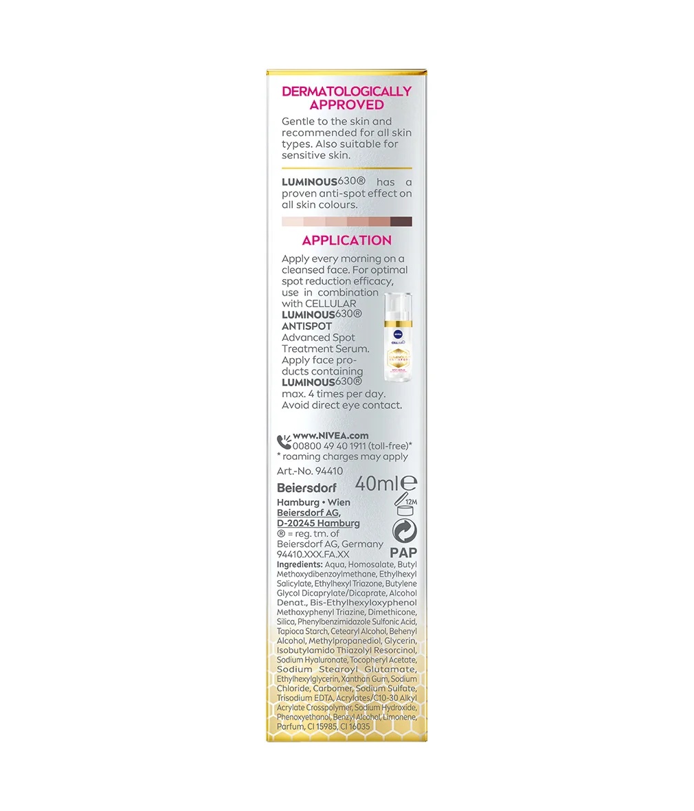 NIVEA Luminous Anti-Spot Tagescreme LSF 50