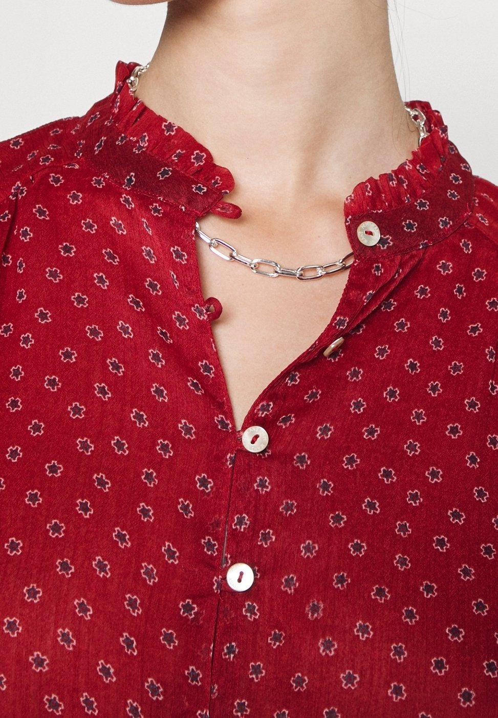 Pepe Jeans dagjurk - bordeaux