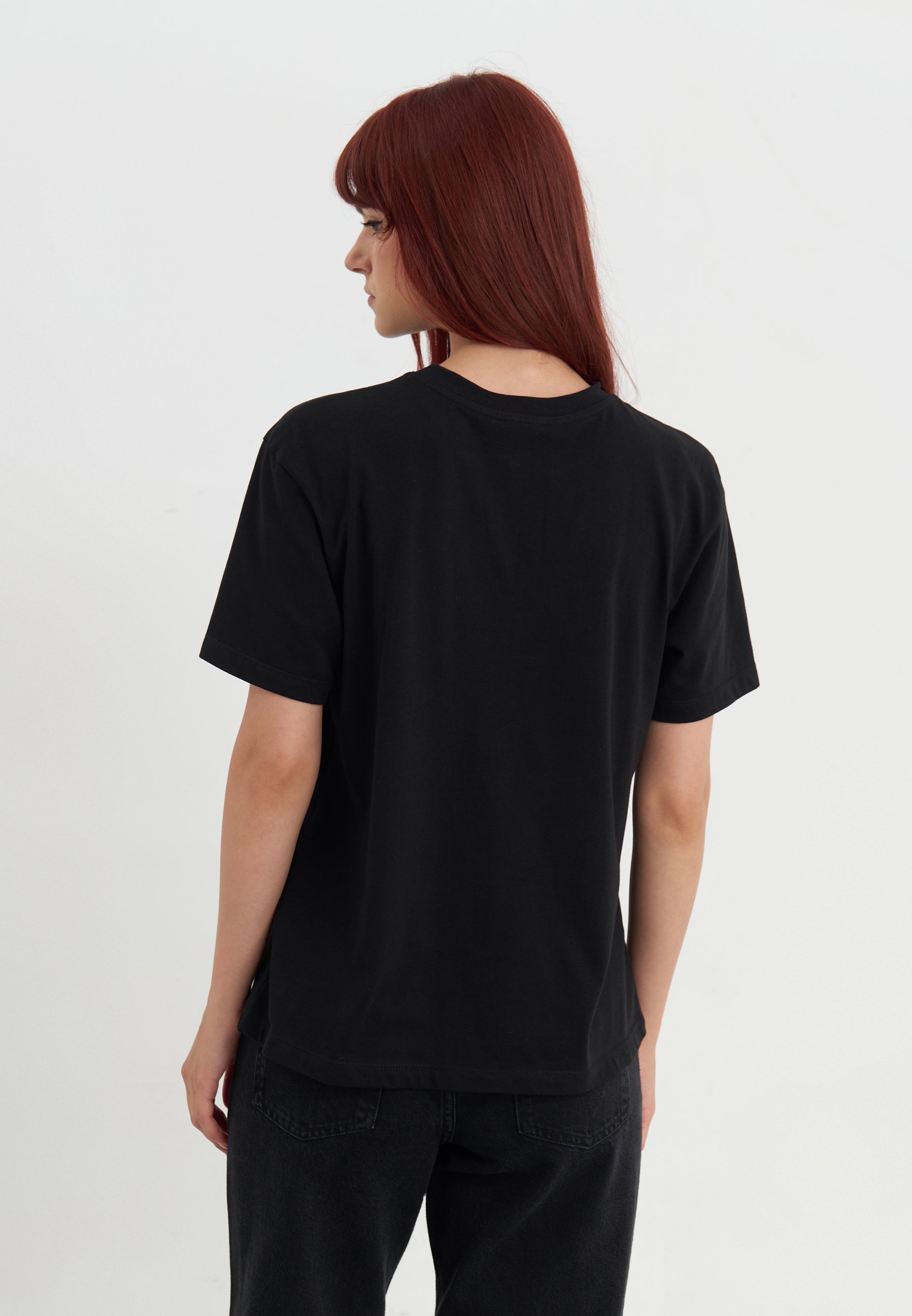 Even&Odd Print T-Shirt - schwarz