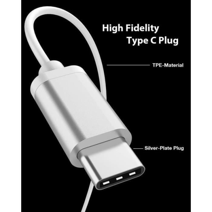 Cuffie in-ear - Huawei - USB Type-C - Bassi stereo - Microfono - Cablate