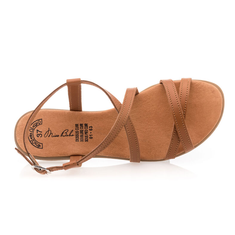 Sandalias marrones para mujer / Zapatos de punta abierta