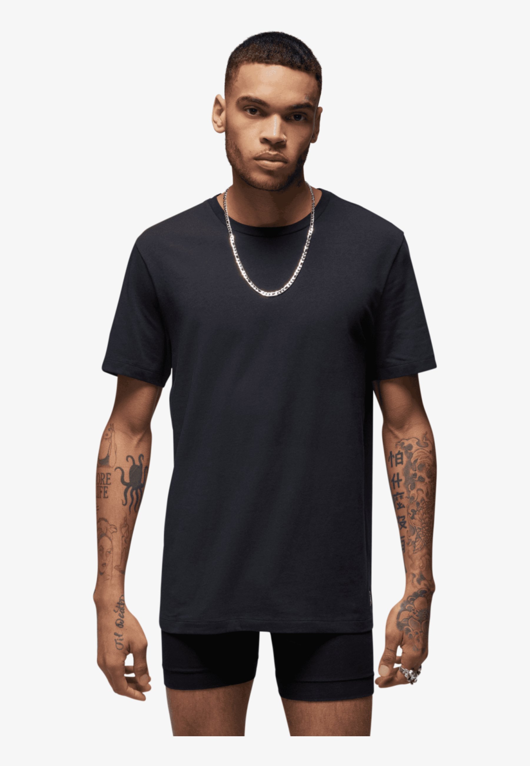 Confezione da 2 magliette Jordan FLIGHT BASE TEE - T-shirt basic - nera