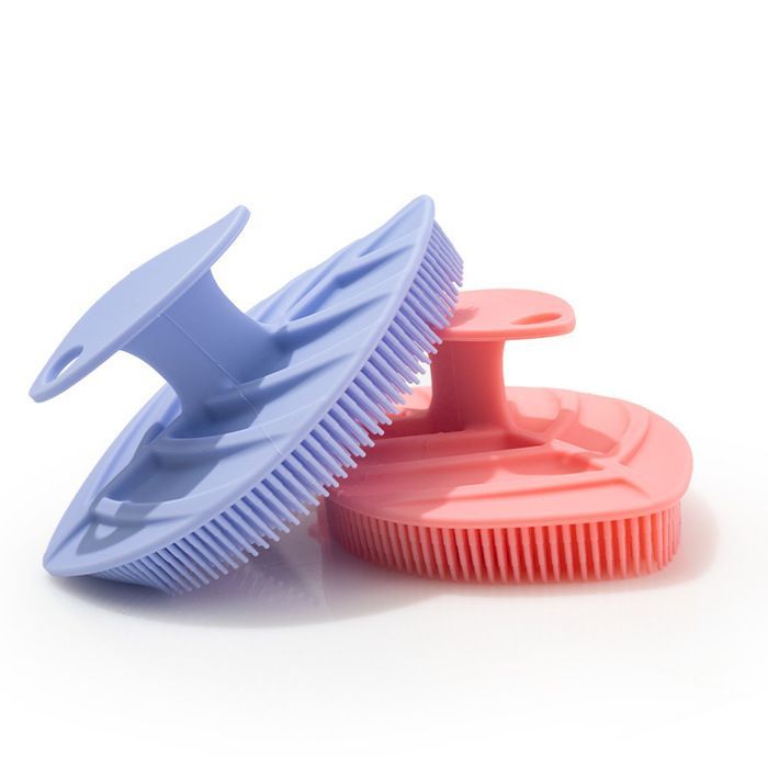 Juego de 2 cepillos faciales exfoliantes de silicona, cepillo limpiador facial, exfoliante suave y masajeador.