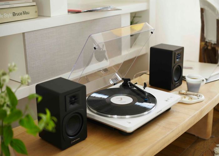 Platine vinyle Audiotechnica AT-LP70XBT Blanc