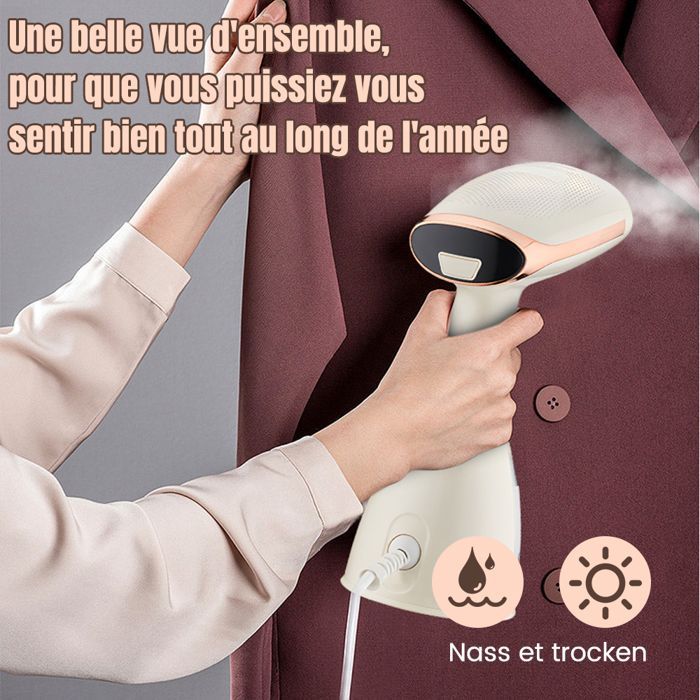 Garment Steamer, Portable Vertical Iron 1500W 280ML Fast Heating Handheld Garment Steamer