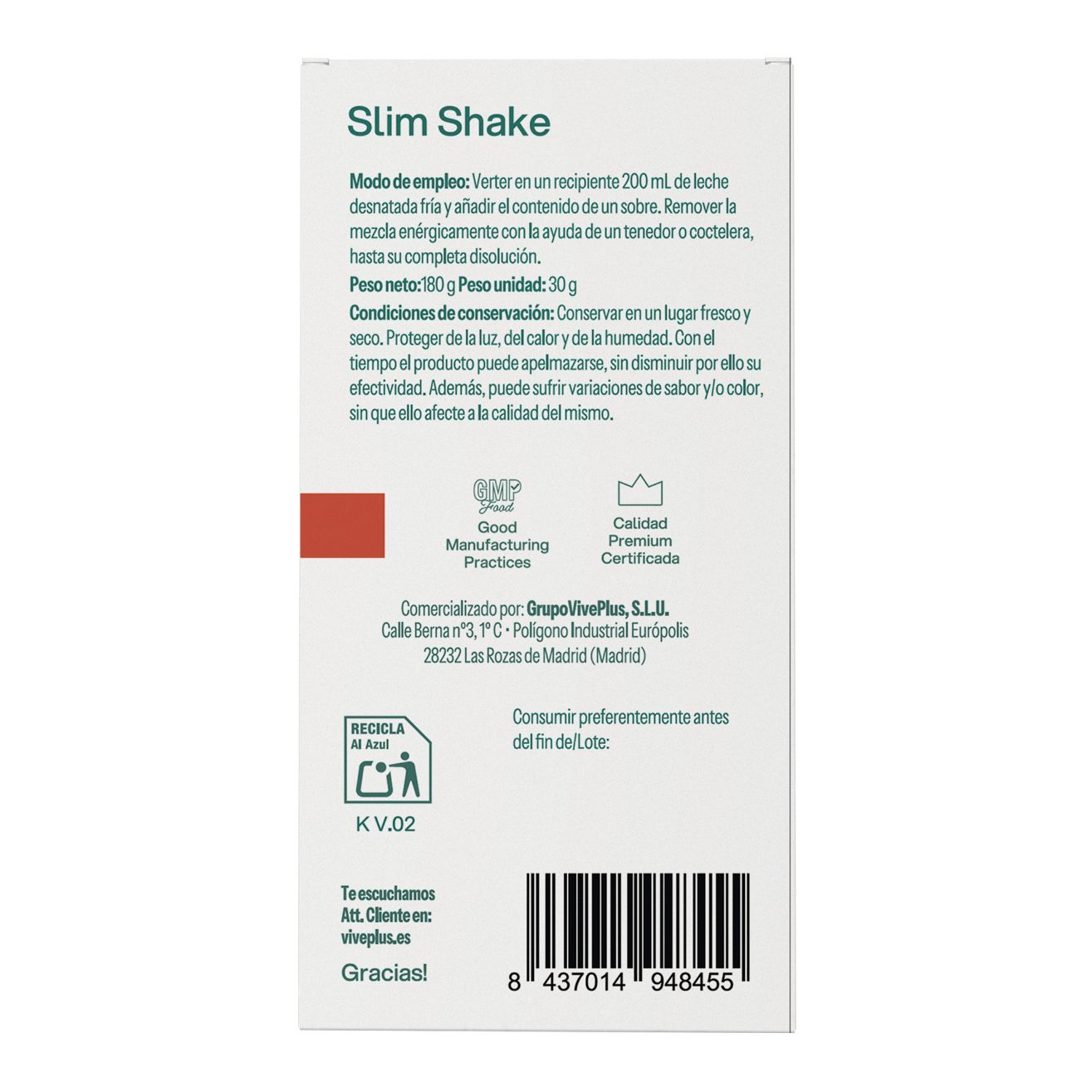 Slim Shake šokolādes Svara kontrole