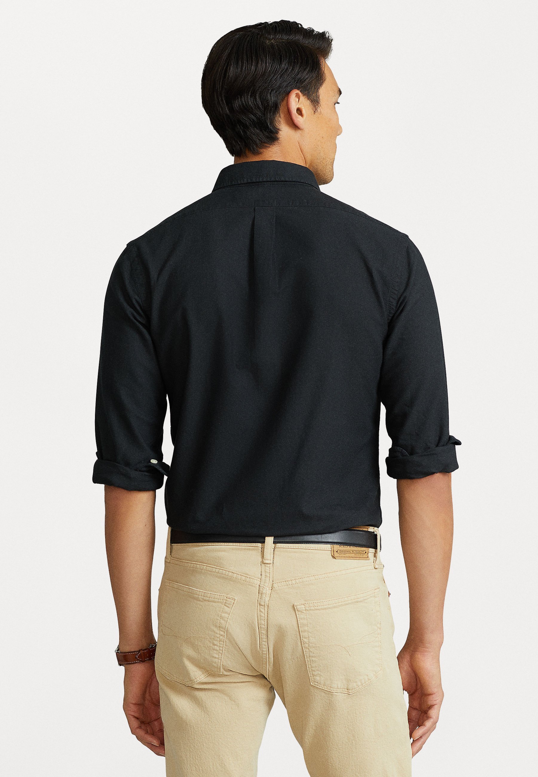 Polo Ralph Lauren sportshirt met lange mouwen - Shirt - zwart