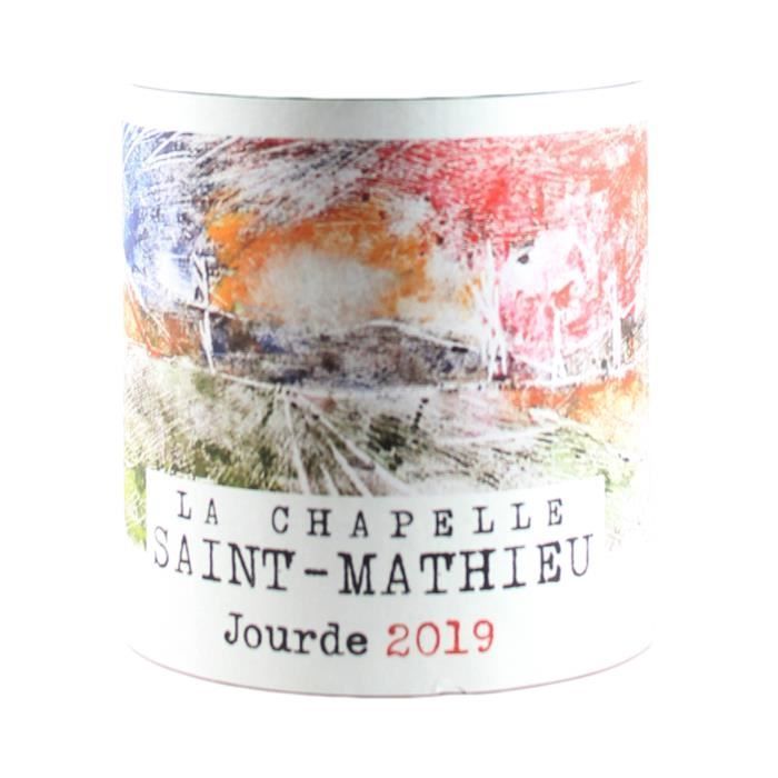 Cuvée Jourde Rouge 2019 - Bio - Lot de 6x75cl - La Chapelle Saint Mathieu - Vin Rouge du Languedoc - Roussillon - Appellation VDF