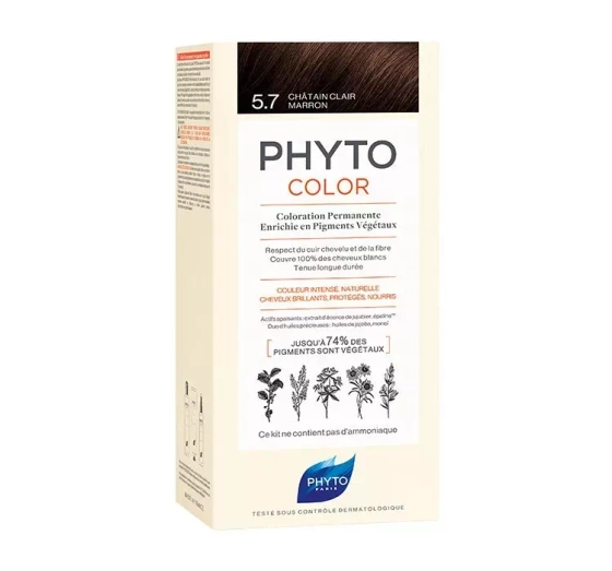 Phyto Phytocolor farba do włosów 5.7 Light Chestnut Brown