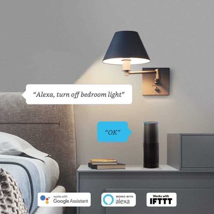 Ampoule connectée LED - FEBEST - 10W - RGB - Dimmable - E27 - 800 lm - Compatible Alexa, Google Home, Siri, IFTTT